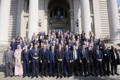 21 February 2019 Participants of the 13th Plenary Session of the Parliamentary Assembly of the Mediterranean